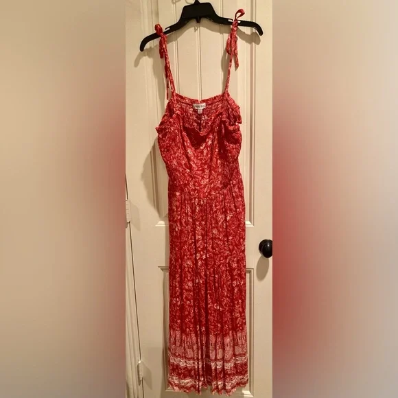 knee length dresses for ladies Poppy Dream Maxi Dress Red